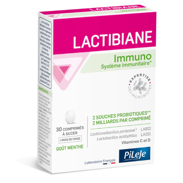 PiLeJe Lactibiane Immuno (Probiotyk, Ochrona odporności i bariery jelitowej) 30 Tabletek