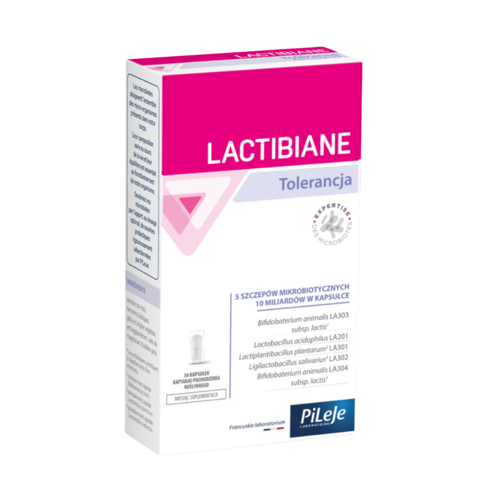 PiLeJe Lactibiane Tolerance (Probiotyk na Biegunki i Alergie - Lactibiane Tolerancja) 30 kapsułek