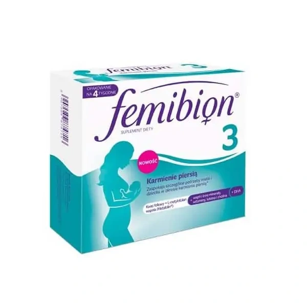 FEMIBION 3 Wsparcie płodu (Dla kobiet karmiących piersią) 28 Tabletek + 28 Kapsułek
