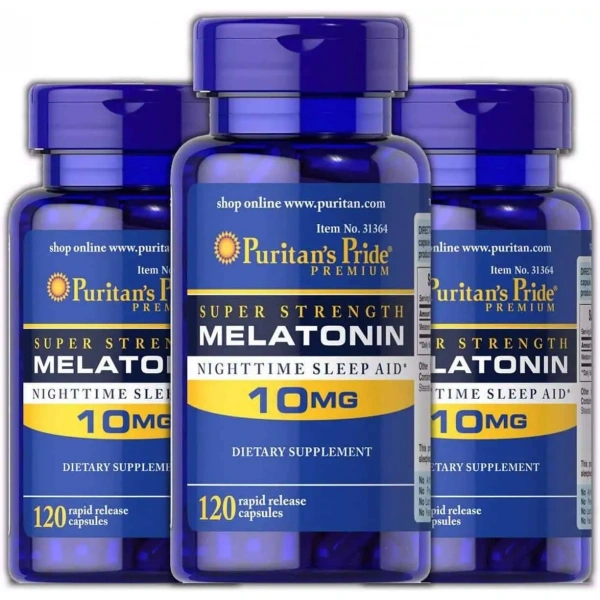 PURITAN'S PRIDE Melatonin 10mg (Melatonina - Pomoc w Zasypianiu) 360 kapsułek