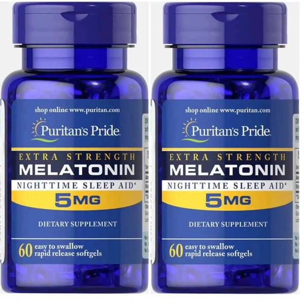 PURITAN'S PRIDE Melatonin 5mg (Nighttime Sleeping Aid) 120 capsules