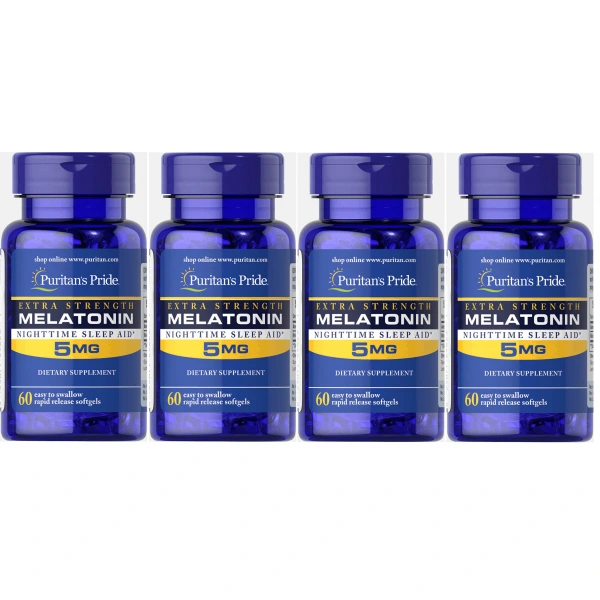 PURITAN'S PRIDE Melatonin 5mg (Nighttime Sleeping Aid) 240 capsules