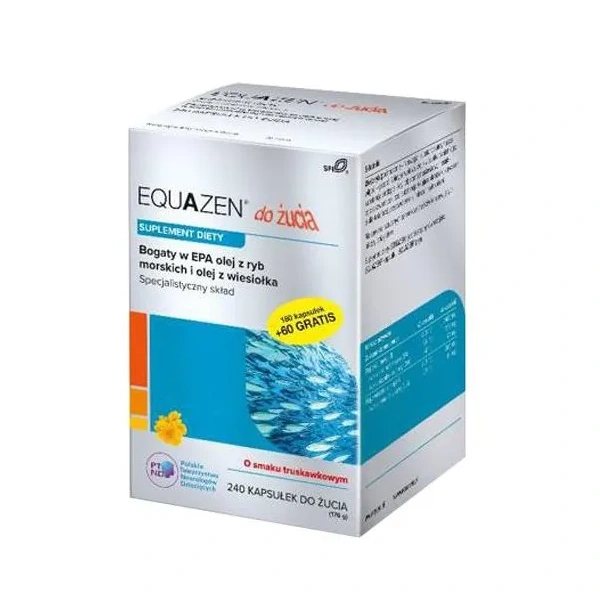 Equazen (EYE Q, EPA, Olej z ryb, Olej z wiesiołka) 240 Kapsułek