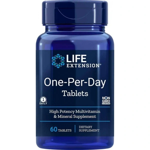 LIFE EXTENSION One-Per-Day Tablets (Multivitamin) 60 Tablets