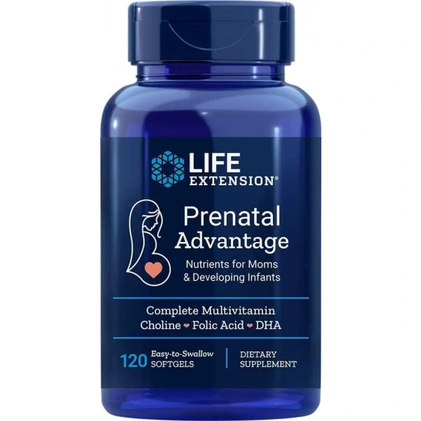 LIFE EXTENSION Prenatal Advantage (Dla kobiet w ciąży) 120 Kapsułek żelowych