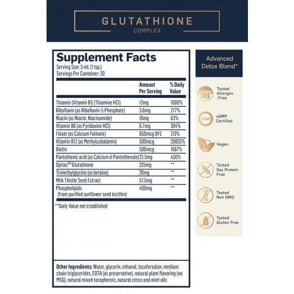QUICKSILVER SCIENTIFIC Liposomal Glutathione Complex (Glutation - Detoksykacja Organizmu) 100ml