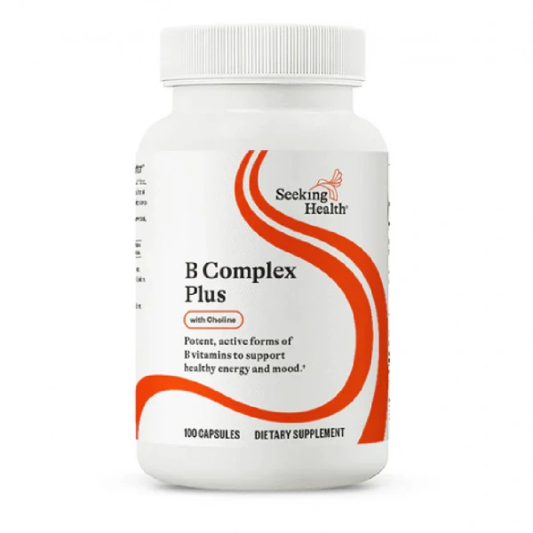 SEEKING HEALTH B Complex Plus (Kompleks Witamin B) - 100 kapsułek wegetariańskich. Suplement diety