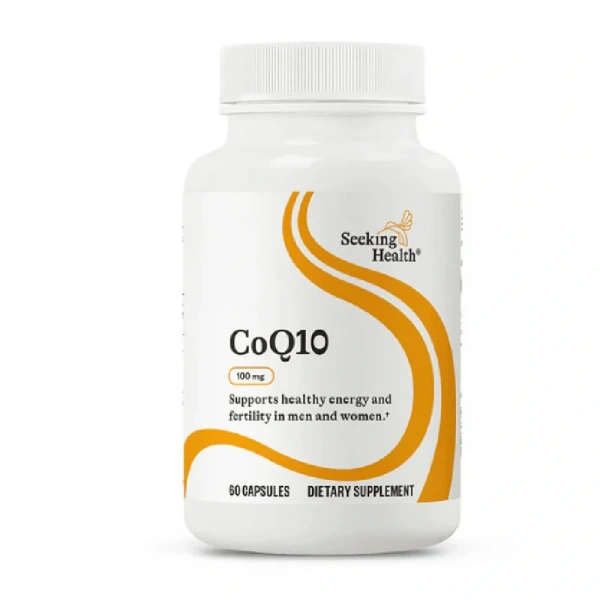 SEEKING HEALTH CoQ10 (dawniej: Optimal CoQ10 - Wsparcie Sercowo-Naczyniowe, Zdrowie Komórkowe) 60 Kapsułek wegetariańskich.Suplement diety