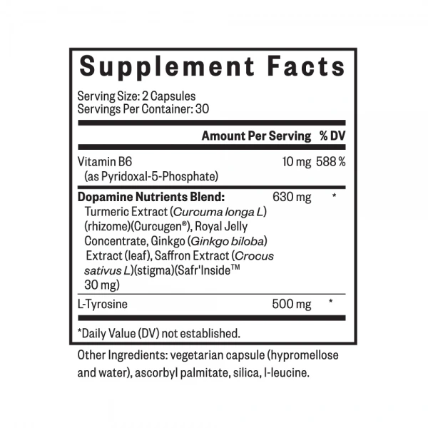 SEEKING HEALTH Dopamine Nutrients (Nastrój, motywacja, energia, antyoksydanty) 60 kapsułek. Suplement diety