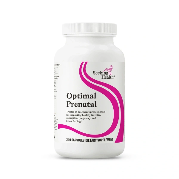 SEEKING HEALTH Optimal Prenatal  (Wsparcie dla kobiet w ciąży)* - 240 kapsułek wegetariańskich. Suplement diety