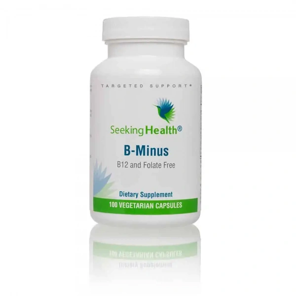 SEEKING HEALTH B-Minus (Vitamin B Complex - B12 and Folate Free) 100 vegetarian capsules