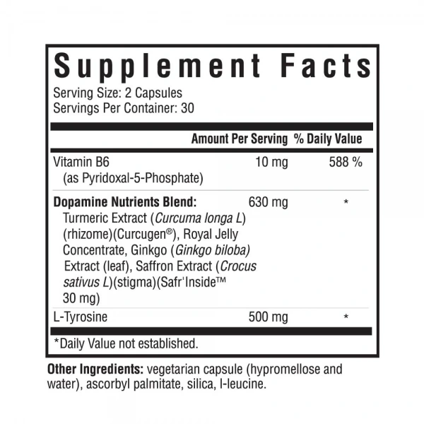 SEEKING HEALTH Dopamine Nutrients (Mood, motivation, energy, antioxidants) 60 capsules