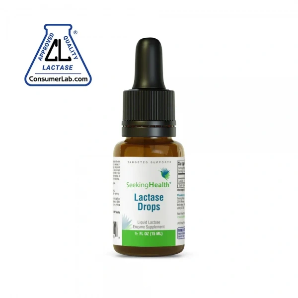 SEEKING HEALTH Lactase Drops (Laktaza - Enzym Trawienia Laktozy) 15 ml