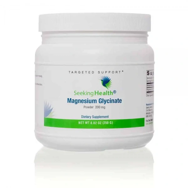 SEEKING HEALTH Magnesium Glycinate Powder (Zdrowie Mięśni, Kości i Układu Nerwowego) 250g