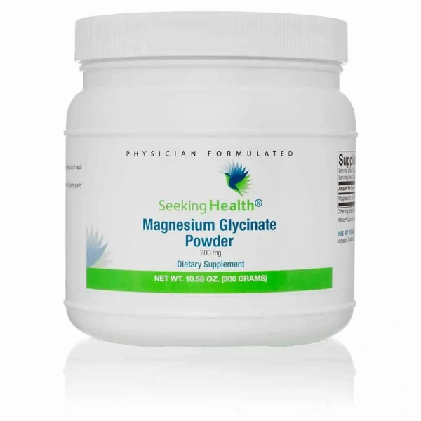 SEEKING HEALTH Magnesium Glycinate Powder (Zdrowie Mięśni, Kości i Układu Nerwowego) 300g