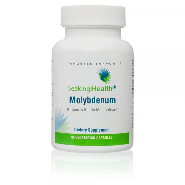 SEEKING HEALTH Molybdenum 500 (Zdrowie Komórkowe oraz Wsparcie Metabolizmu) 90 Kapsułek wegetariańskich Suplement diety