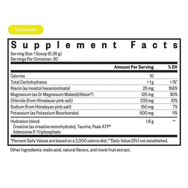 SEEKING HEALTH Optimal Electrolyte Powder (Elektrolity w Proszku) 190,8g o smaku lemoniada Suplement diety