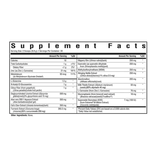 SEEKING HEALTH Optimal GI Plus (Dawniej: Optimal GI Powder - Zdrowie Układu Pokarmowego) 206g Herbal