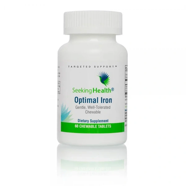 SEEKING HEALTH Optimal Iron Chewable (Zdrowie komórkowe)  60 Tabletek wegetariańskich