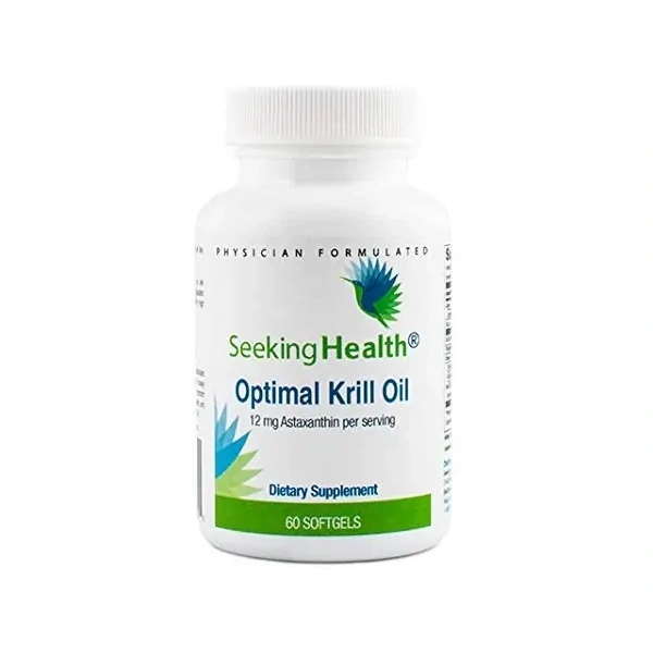 SEEKING HEALTH Optimal Krill Oil (Zdrowie Sercowo-Naczyniowe oraz Zdrowie Oczu i Skóry) 60 Kapsułek Softgel