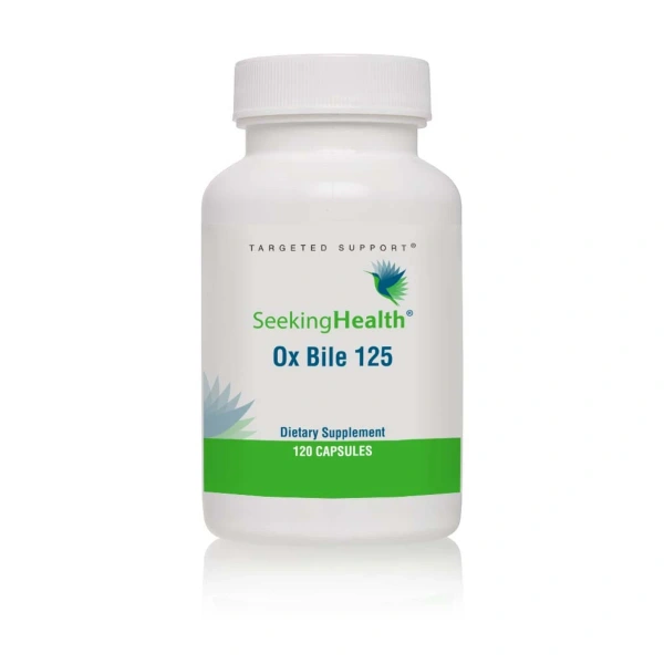 SEEKING HEALTH Ox Bile 125 (Digestion and Metabolism Support) 120 capsules