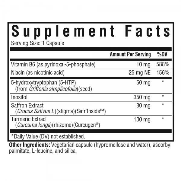 SEEKING HEALTH Serotonin Nutrients (Wsparcie dobrego samopoczucia) 60 Kapsułek wegetariańskich