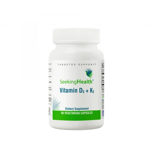 SEEKING HEALTH Vitamin D3 K2 (Witamina D3 K2) - 60 kapsułek wegetariańskich