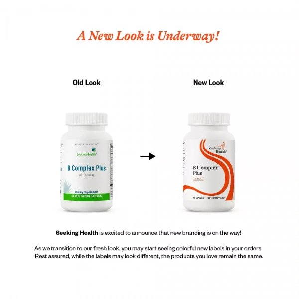 SEEKING HEALTH B Complex Plus (Vitamin B Complex) - 100 Vegetarian Capsules