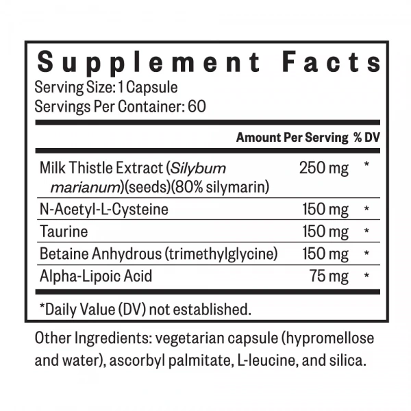 SEEKING HEALTH Liver Nutrients (Liver Health) - 60 vegetarian capsules