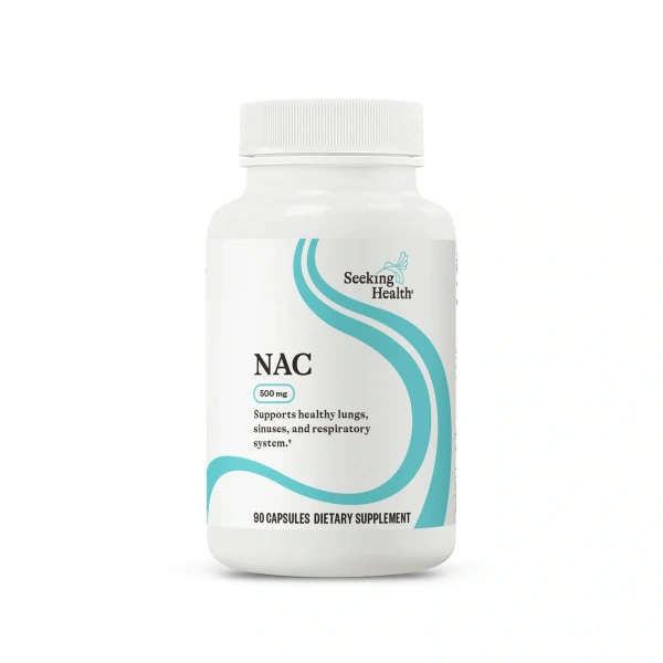 SEEKING HEALTH NAC N-Acetyl-L-Cysteine (N-Acetyl-L-Cysteina) -  90 Kapsułek wegetariańskich Suplement diety