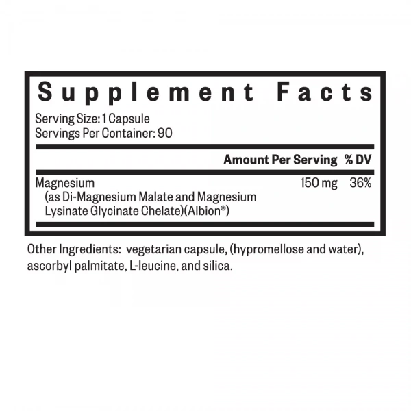 SEEKING HEALTH Optimal Magnesium (Magnez) 150mg 100 kapsułek wegetariańskich Suplement diety