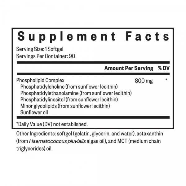 SEEKING HEALTH Optimal PC Phospholipid Complex (Kompleks Fosfolipidowy) 100 kapsułek żelowych Suplement diety