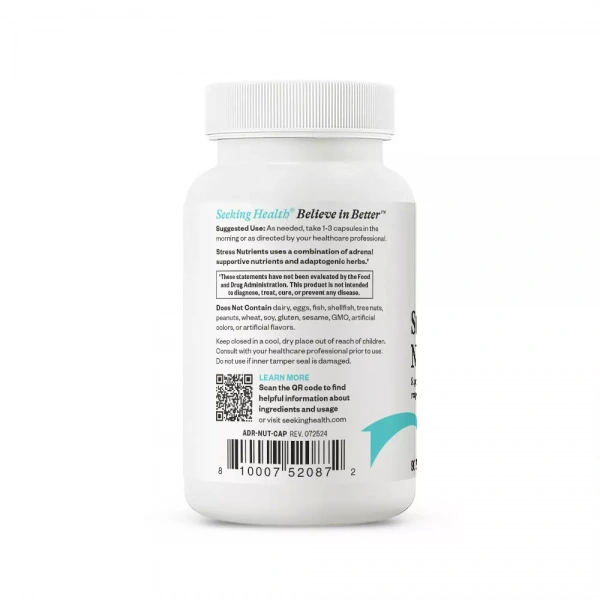 SEEKING HEALTH Stress Nutrients - 90 Kapsułek wegetariańskich Suplement diety