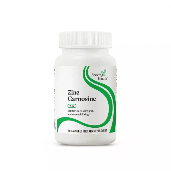 SEEKING HEALTH Zinc Carnosine (Karnozyna Cynkowa) - 60 kapsułek wegetariańskich. Suplement diety