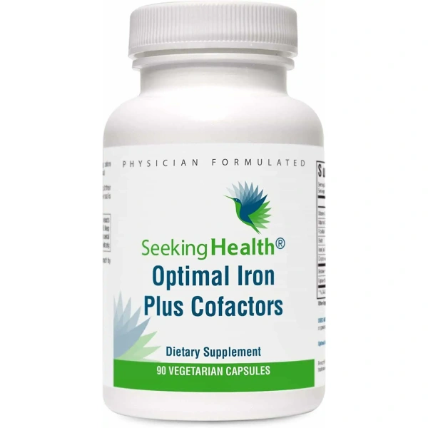 SEEKING HEALTH Optimal Iron Plus Cofactors (Cellular Health) 90 Vegetarian Capsules