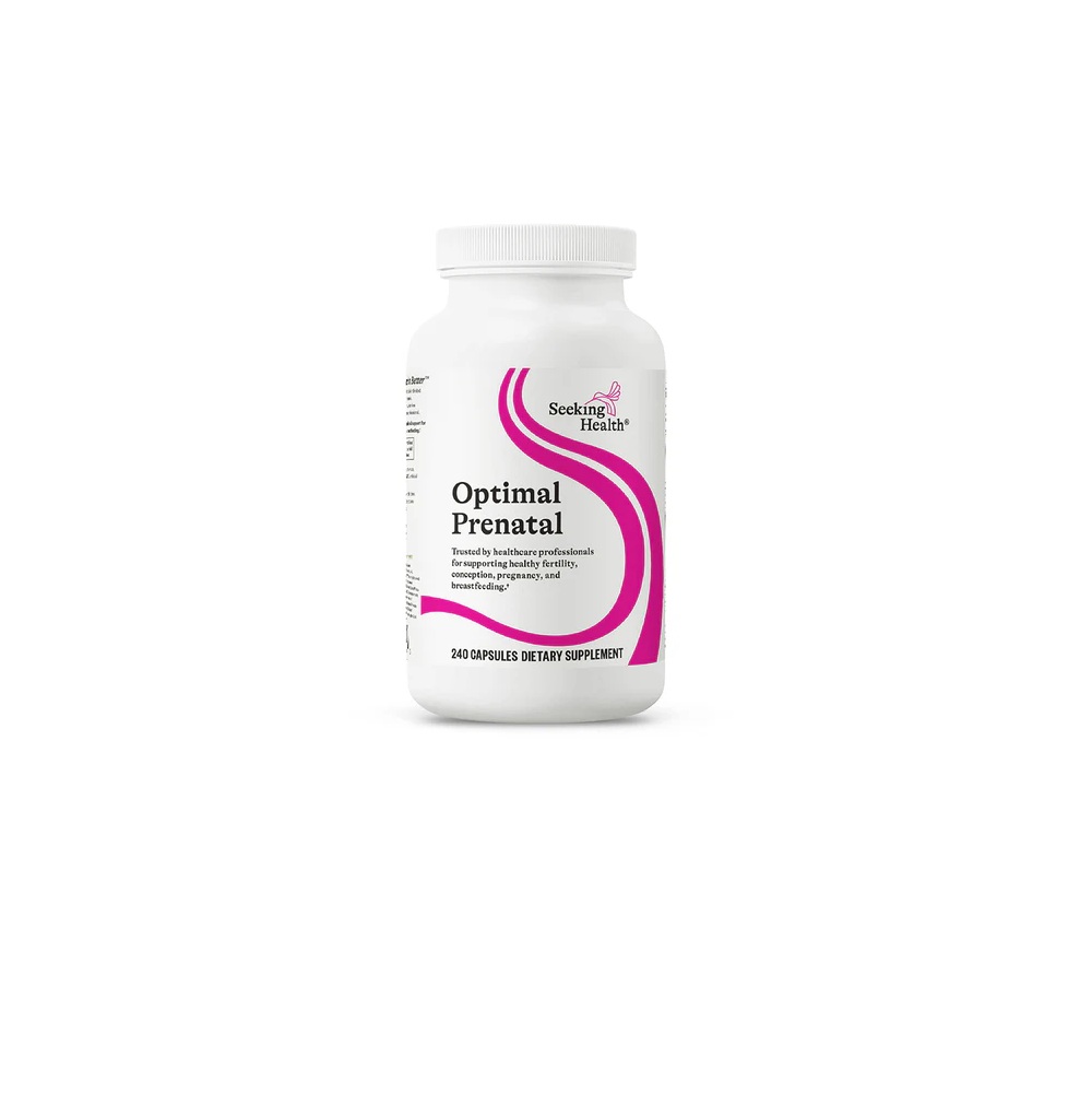 SEEKING HEALTH Optimal Prenatal  (Wsparcie dla kobiet w ciąży)* - 240 kapsułek wegetariańskich. Suplement diety