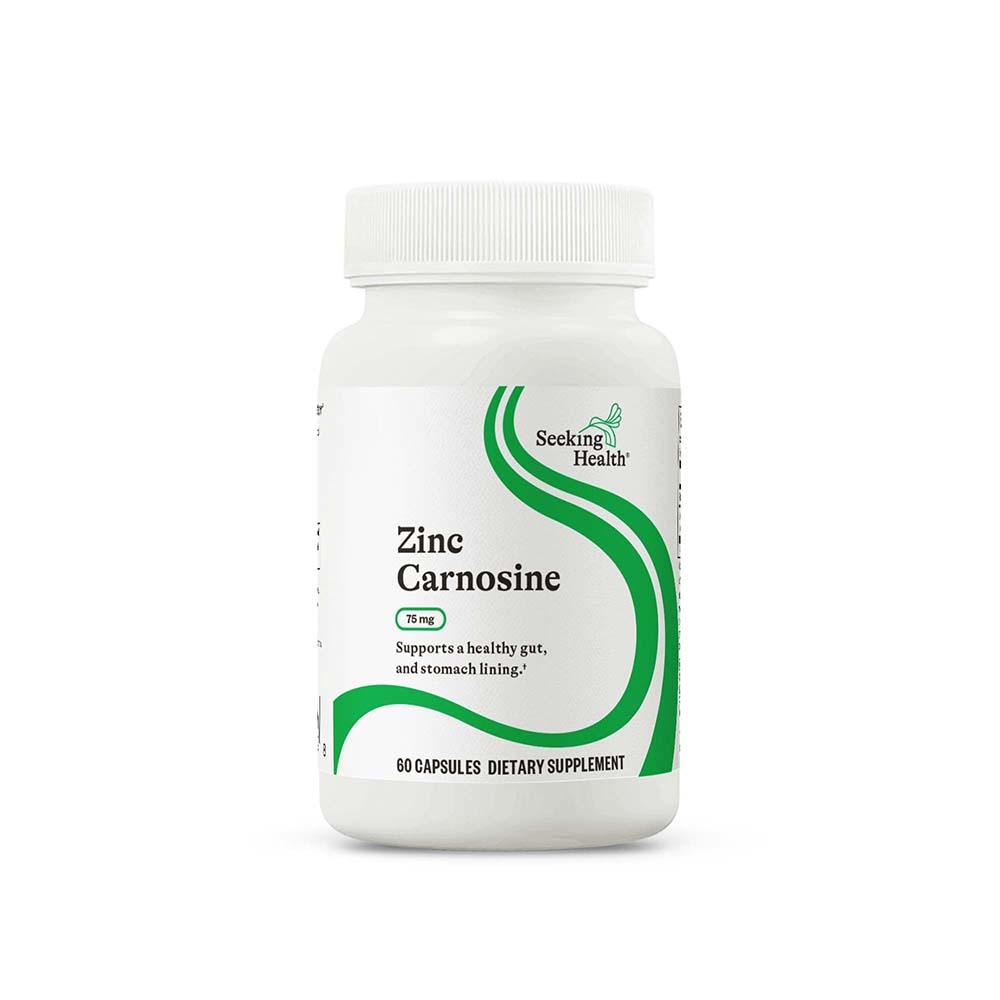 SEEKING HEALTH Zinc Carnosine (Karnozyna Cynkowa) - 60 kapsułek wegetariańskich. Suplement diety