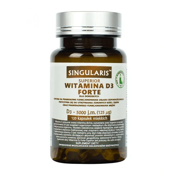 SINGULARIS Vitamin D3 Forte 4000IU Superior 120 Softgels