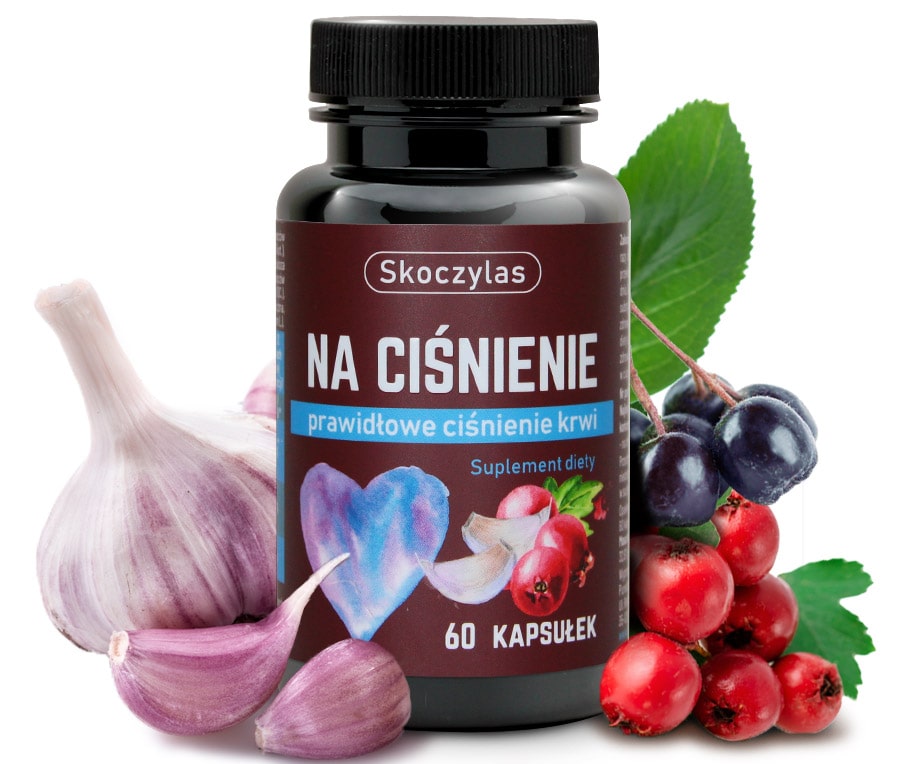 SKOCZYLAS Na ciśnienie (Potas, Głóg, Aronia i czosnek) 60 Kapsułek wegetariańskich