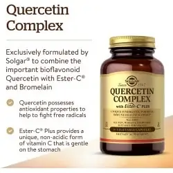 SOLGAR Quercetin Complex with Ester C Plus 50 Vegetable Capsules