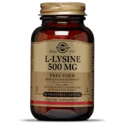 SOLGAR L-Lysine (L-Lizyna) 500mg 50 Kapsułek wegetariańskich