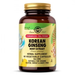 SOLGAR SFP Korean Ginseng Root Extract (Żeń-szeń koreański) 60 Kapsułek roślinnych