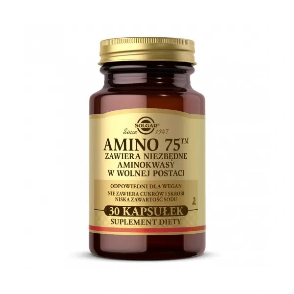 SOLGAR Amino 75 (Naturalne aminokwasy egzogenne) 30 Kapsułek