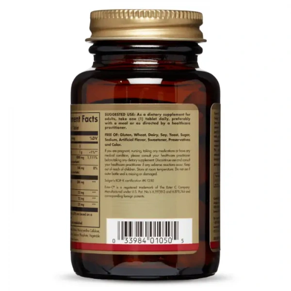 SOLGAR Ester-C Plus (Vitamin C, Immunity) 1000mg 30 Tablets