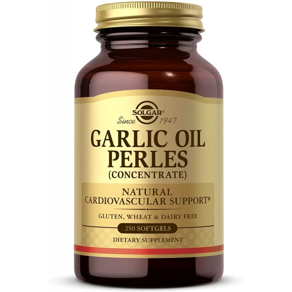 SOLGAR Garlic Oil Perles (Ekstrakt z czosnku) 250 Kapsułek żelowych