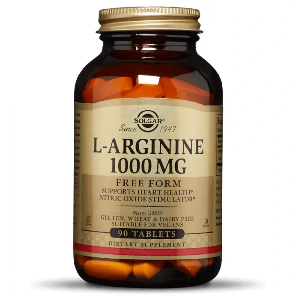 SOLGAR L-Arginine 1000mg 90 Vegetarian Tablets