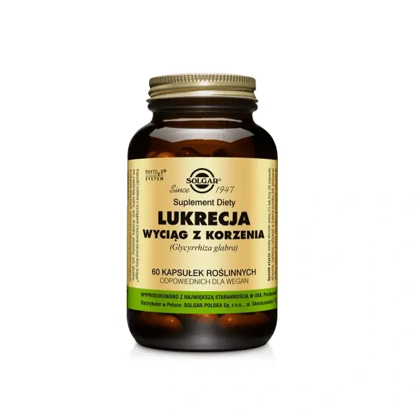 SOLGAR Licorice Root Extract (Digestive Disorders) 60 Vegetarian Capsules
