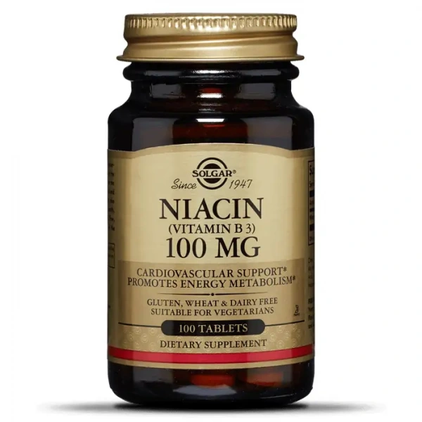 SOLGAR Niacin Vitamin B3 100 tablets