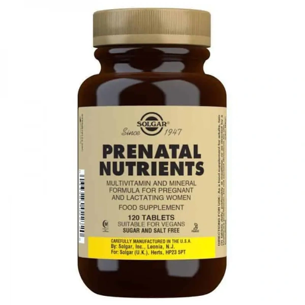 SOLGAR Prenatal Nutrients (Witaminy i Minerały Prenatalne) 120 Tabletek