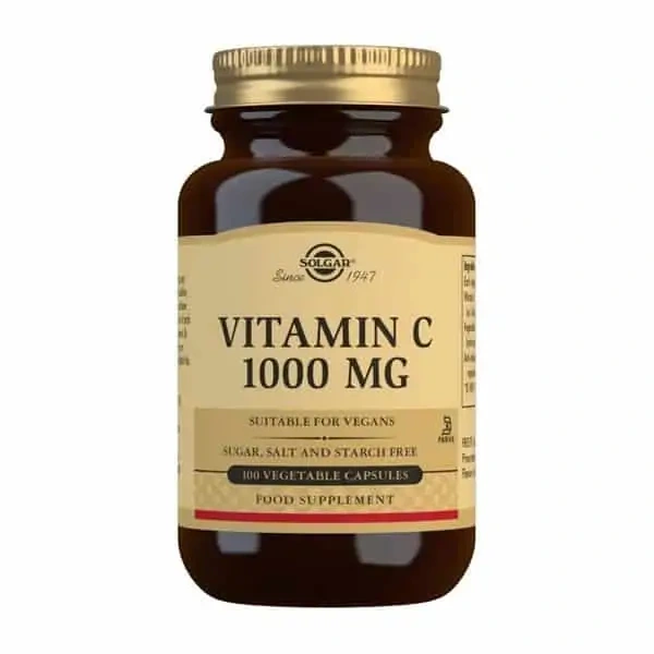 SOLGAR Vitamin C 1000mg (Witamina C, Odporność) 100 Kapsułek wegetariańskich